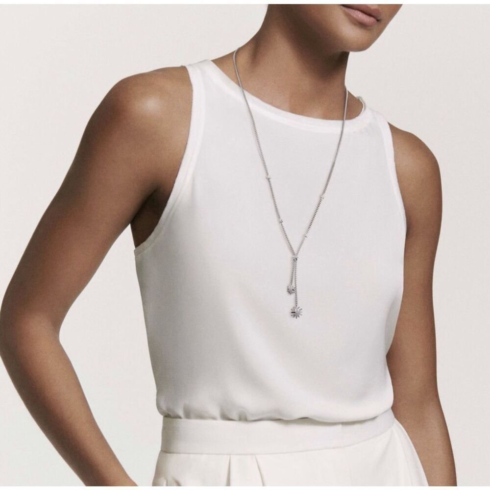 David Yurman Starburst Diamond Drop Necklace